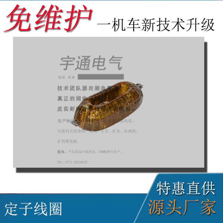 矿用防爆直流牵引电机ZQ-4B定子线圈负极
